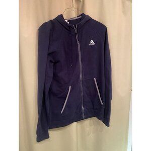 Adidas Navy Blue Full Zip Hoodie Jacket Men’s Size XLT